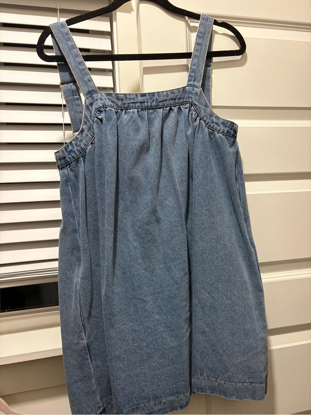 le lis mini denim dress worn once